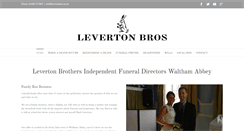 Desktop Screenshot of levertonbros.co.uk