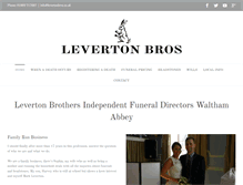 Tablet Screenshot of levertonbros.co.uk